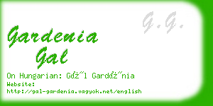 gardenia gal business card